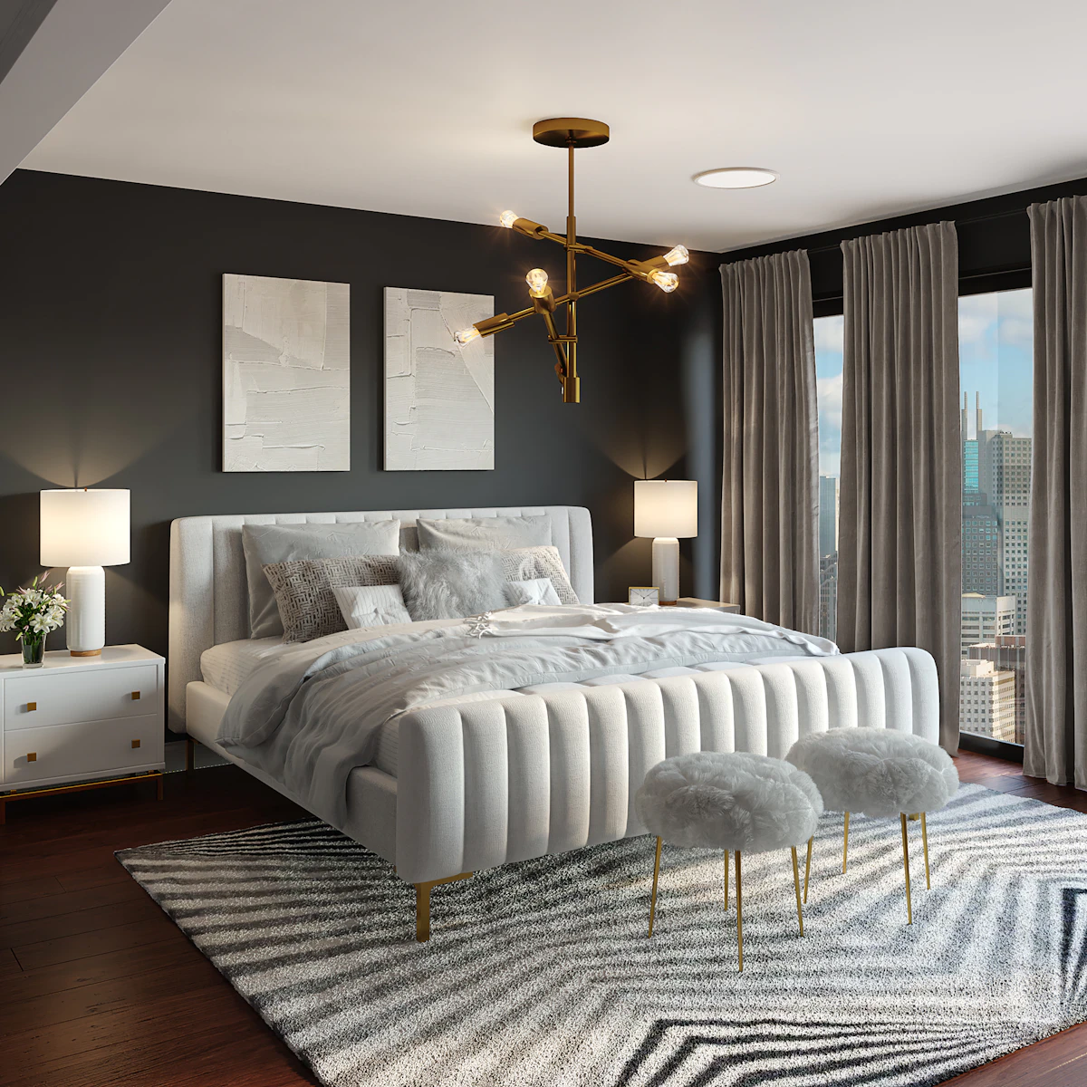 Sri Datta bedroom interior