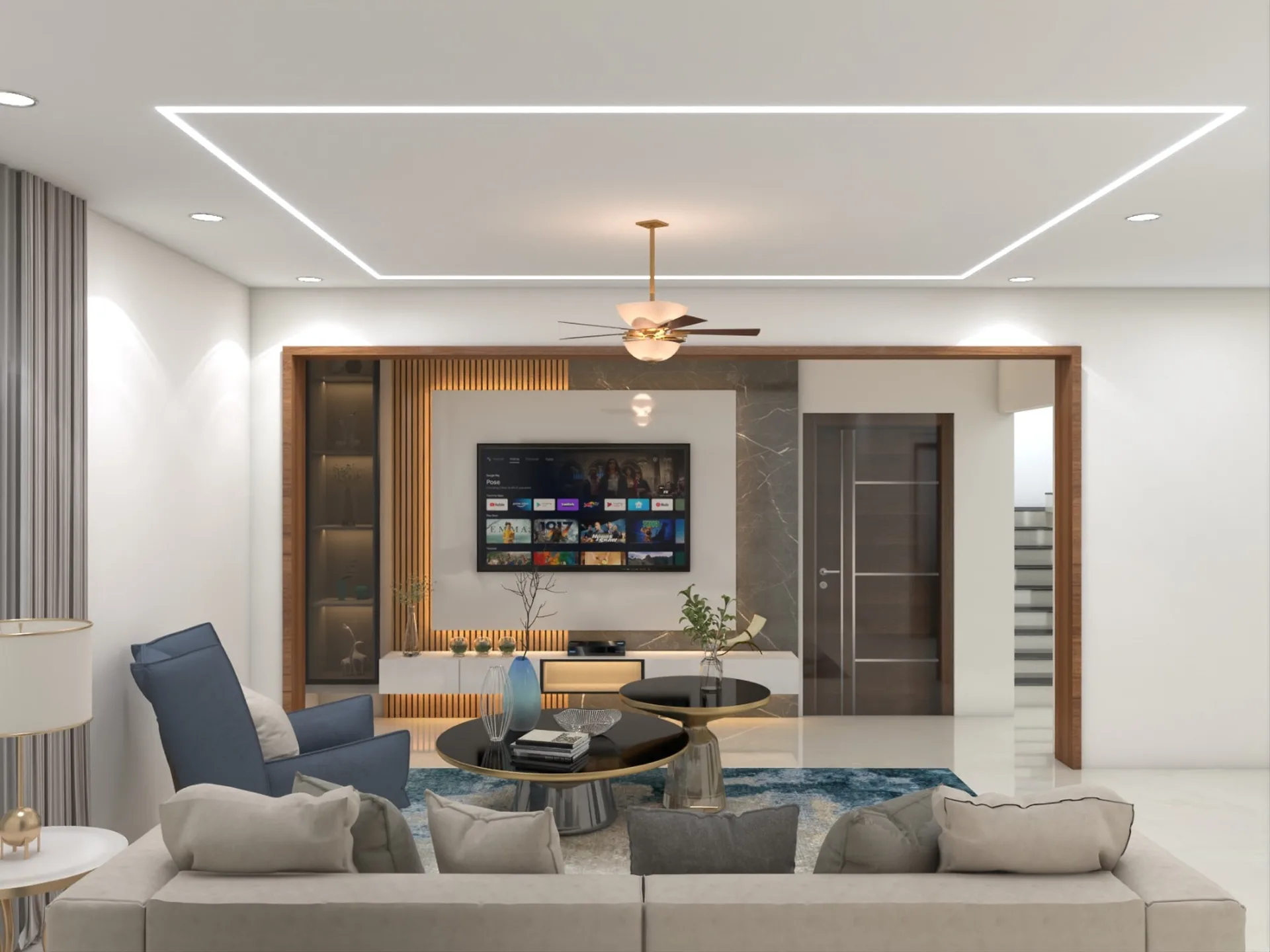 Modern interior designed by Sri Datta Interior Design